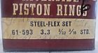 61-593 Wards Riverside Nos Ford Flat Piston Rings Set Vintage Hot