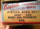 1330610 80 Part 1937 90 Set Pistion Number Series Buick Ring 60