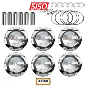 Ari-fps-n54-84.5-9.5 Arias Bmw N54 Piston Set By