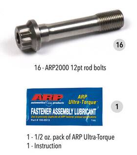 258-6301 Arp Connecting Rod Bolt X16 For Ford Godzilla 7.3l 220000 Psi