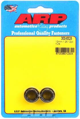 300-8328 Arp M12 X 1.25 12-point Small Collar Nut Kit Pair Black Oxide Finish