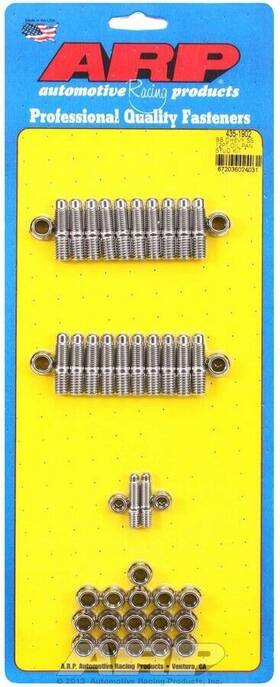 435-1902 Arp Bbc S/s Oil Pan Stud Kit - 12pt