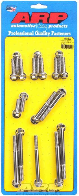 490-1502 Arp Fits Pontiac S/s Timing Cover Bolt Kit 6pt