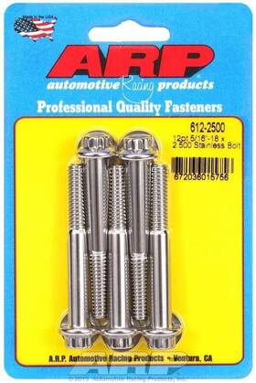 612-2500 Arp - S/s Bolt Kit 12pt. 5 5/16-18 X 2.500