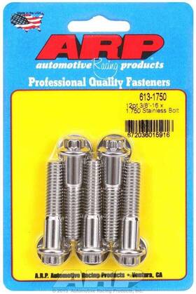 613-1750 Arp - S/s Bolt Kit 12pt. 5 3/8-16 X 1.750