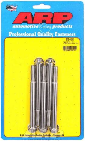 Arp 613-4250 S/s Bolt Kit - 12pt. 5 3/8-16 X 4.250