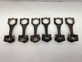 06e-198-401-j Audi 2009-19 Q7 Q5 A6 A7 3.0l Piston Connecting Rod Set Of 6 06e198401j Oem