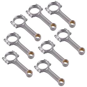 C2hkd9 Bfo 5140 Steel Connecting Rods For Chevy Sbc 350 1967-2003 5.7 Inch Length 500hp 6000rpm