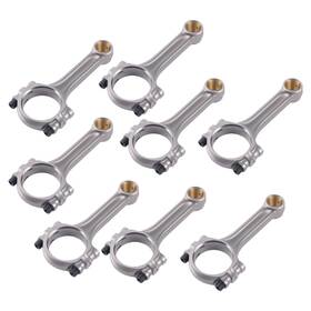 Bfo Nw20td 5.700 Inch Steel Connecting Rods For Chevy Sbc 350 67-2003 I-beam 500hp 8pc Set