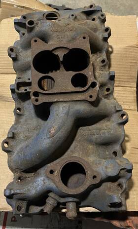3883948 Chevrolet 396/427 Intake 68 Chevelle Corvette Camaro Nova Qjet Bbc Oval Port J16 7