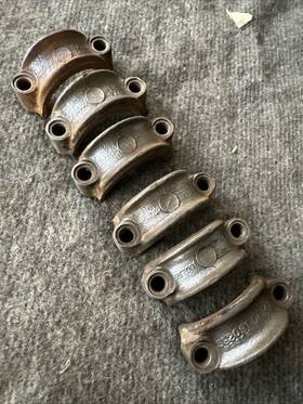 952091 Chevrolet 1949 Chevy Stovebolt 218 Engine Connecting Rod Caps - Sold 1 Per Order See Pics