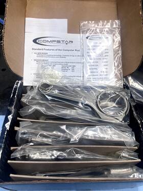 Csc6100ds2a2ah Comp Star Connecting Rod Set H-beam 6.1 Inch Bushed For Chevy Ls1