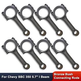 R27248 Demotor Performance For Chevy Sbc 350 Connecting Rods 5140 I Beam Bronze Bush 5.700 Inch 2.100 .927