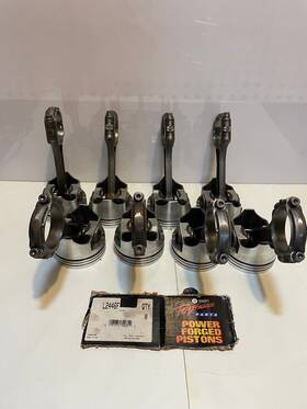 Sir5956fp Eagle 351 Windsor 5.956 Inch Sir I-beam Connecting Rods With Speed Pro Forged Pistons