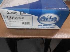 Sir6000sblw Eagle Connecting Rod Set I-beam 6 Inch Bushed 2 For Sbc