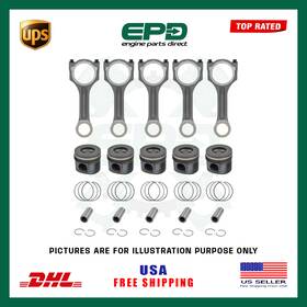 Cr014 Epd Ford Safa Conrods Pistons With Rings Fits Transit Ranger Safb 3.2l Diesel -new