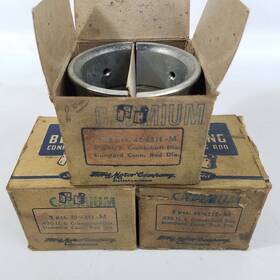 48-6211-m Ford Lot 3 Oem Rod Bearings Flathead V8 1932-1938 Cadmium .020 Us