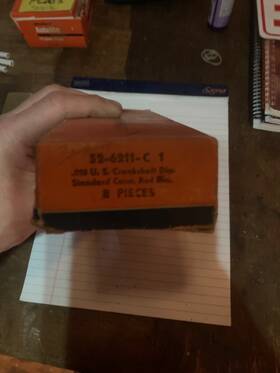 Bearings-52-6211-c1-bnew Ford 52-6211-c-1 Original Cadmium Connecting Rod Bearings-52-6211-c1-bnew/nos-8 Pieces-0.10