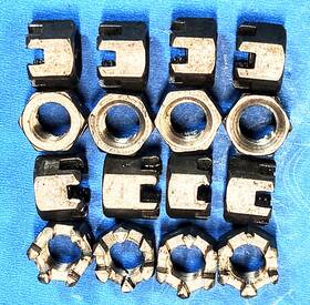 52-6212 Ford Nos 1937 - 1940 6ohp Connecting Rod Nuts Set Of 16