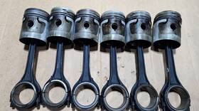 7ha-6108-d Ford 1949-53 Truck Flathead 6 Piston Assembly 7ha-6108 Connecting Rods