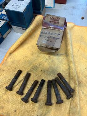 B6a-6214-a Ford 1956-57 Thunderbird 312 Conn Rod Bolts Box Of 8