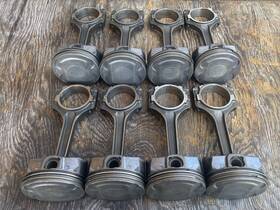 Br3z-6108-fb Ford 2011-2012 Mustang Gt 5.0 Gen 1 Oem Piston And Connecting Rods Set Of 8