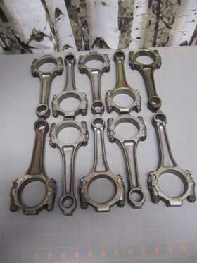 D1ae-aa Ford Lot Of 10 Connecting Rods Unknown Condition For