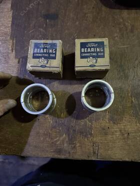 Rods-52-6211-a-nos-2 Ford Motor Company 52-6211-a 2lotbuy-4total Pieces Bearing Connecting Boxes-4 Pcs