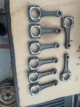 396-427-454 Gm 6135716 1 Big Block Chevy Forged 7/16 Bolt Dimple Rods Ls-6 Ls-7