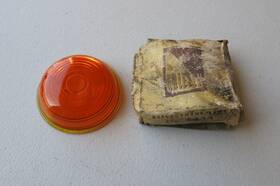 4434 Griffin 3281 Vintage Amber Light Glass Lens For Trucks