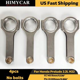 Cr-hon-h22 Himycar Forged H-beam Connecting Rods For Honda Prelude 2.2l Dohc/vtec H22 H22a