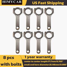 Fcr-cd440-6760 Himycar Forged 4340 Conneting Rods For Chrysler Big Block 7.2l 440 6.760ftft With Bolts