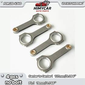 Fcr-hon-d16 Himycar Forged 4340 H-beam Connecting Rods For Honda Civic D16 Zc D16z6 5.394 Inch Fcr-hon-d16 Himycar Forged 4340 H-beam Connecting Rods For Honda Civic D16 Zc D16z6 5.394 Inch