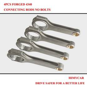 Fcr-hon-k24 Himycar 4pcs H-beam Connecting Rods 5.985 Inch Fit Honda Acura Accord Crv Tsx 2.4l No Bolt