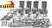 Hok-per152dp Super Dexta Ford Tractor 152 Engine Kit Perkins 3 Cylinder Diesel Dome Pistons