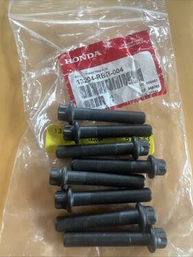 13204-rbb-004 Honda 8 Genuine Connecting Rod Bolt Set Of Civic Accord Cr-v Oem