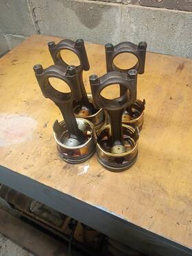 Fm3159 Isuzu 4ze1 Connecting Rods With Pistons