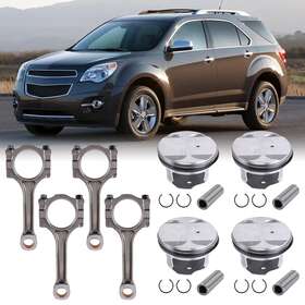 S224-3959 Jack-autoparts For Buick Chevrolet Gmc Saturn 2.4l Pistons And Rings Connecting Rod Kit Set New