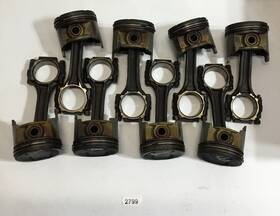 2799 Jeep Amc Cj V8 304 Connecting Rods 707 With Pistons #2799