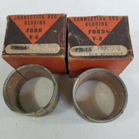 Fb301-10 Johnson Bronze 2 Ford V8 1939-1945 Connecting Rod Bearings Nonresizable