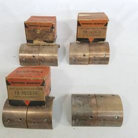 Fb302-30 Johnson Bronze 4 Ford V8 Connecting Rod Bearings Nonresizable