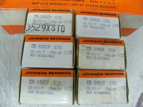 Johnson Cb-590cp Std Rod Bearing Set 1953-62 Chevrolet 235 261 6-cyl Nors