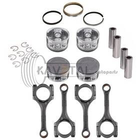 1310375071 Kavetal 1310175071 2rz-fe 2.4l Engine Connecting Rods With Pistons Rings Set For 95-04 Toyota Tacoma