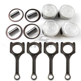 23410-2g200 Kavetal 4pcs Connecting Rods And Pistons Rings Set For Hyundai Tucson Kia Optima 2.4l G4ke