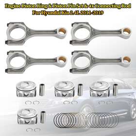C293-a007 Kingdarn 4x Connecting Rod Piston Kit For Hyundai Sonata Sorento Optima 2.4l 11-19 F13