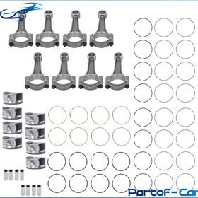 Kte5707782 Kinte Tech 8x Pistons Rods Kit For Jeep Commander Grand Cherokee 2006 2007 2008 5.7l