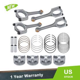 Pc2890404 Labworkauto Fit For 1.8l L4 2012-2016 Hyundai Elantra New Connecting Rod And Piston Ring Set