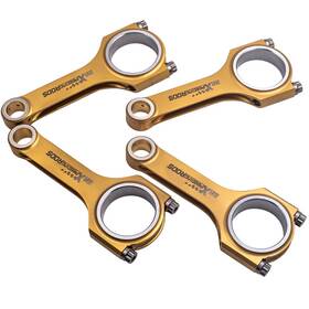 0dfzm9 Maxpeedingrods 4pcs Titanized Connecting Rods For Subaru Impreza Sti Ej20 Ej22 Ej25 130.5mm
