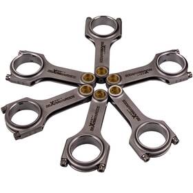 0ty23l Maxpeedingrods 6x Connecting Rods For Vw Golf 1999-2005 Mk4 2.8l 12v Vr6 24v 6.457 Inch