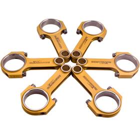 10vhoc Maxpeedingrods 6pcs Titanized Connecting Rods For Porsche 911 Carrera 3 3.0l H6 Arp 127.75mm
